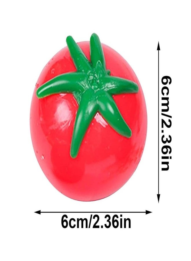 JAPSI Tomato Stress Ball, Soft Foam Squeeze Toys, Set of 2, Red | - Image 2
